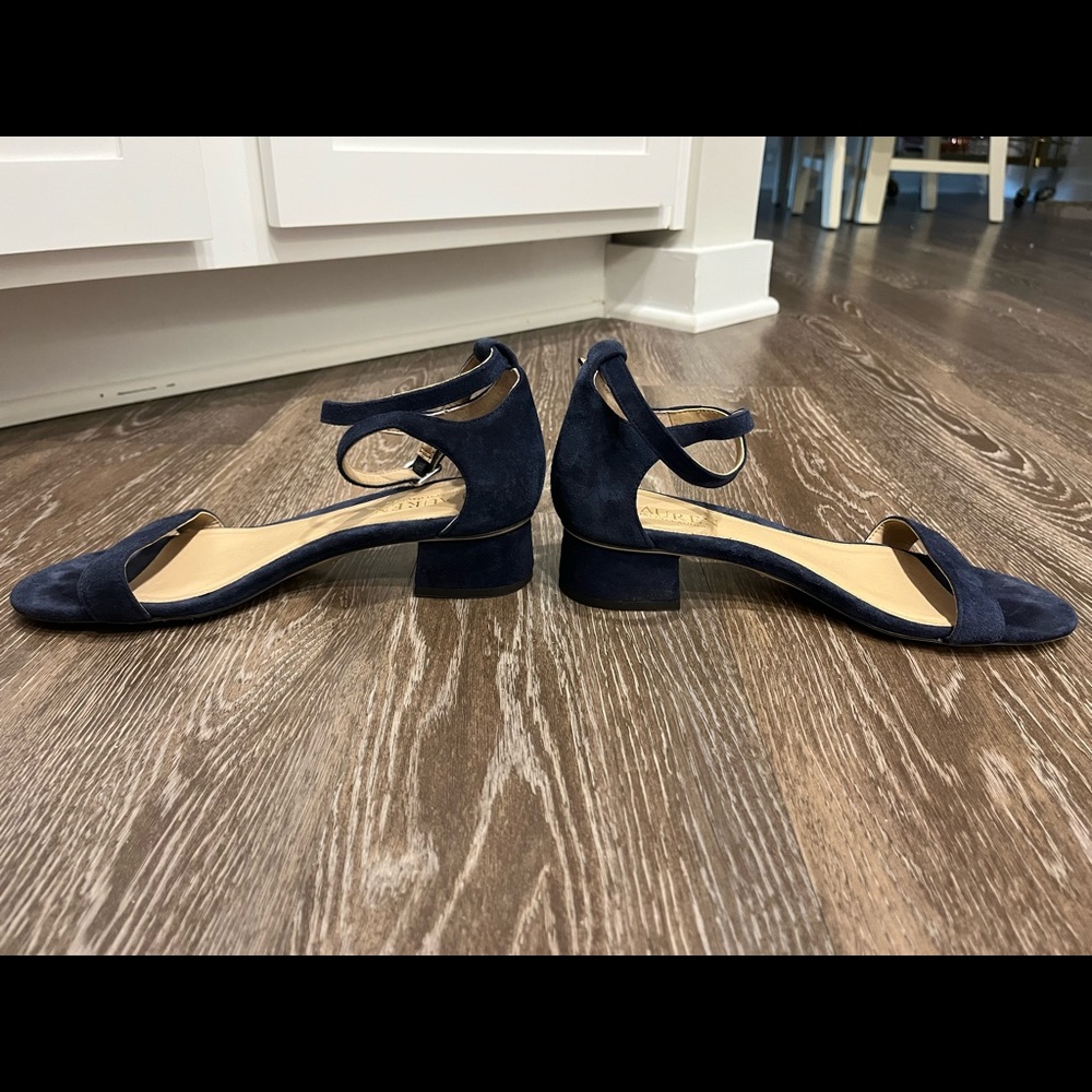 Navy Ralph Lauren Block Heels - Picture 2 of 3